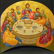 Image result for Last Supper Orthodox Icon