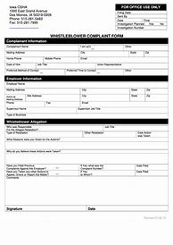 Image result for Whistleblower Reporting Form Template
