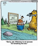 Image result for Illiteracy Cartoon