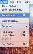 Image result for Safari Menu Mac