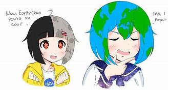 Image result for Anime Earth Chan and Friends