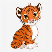 Image result for A Cute Tiger Cub Cartoon