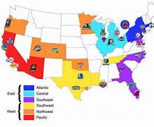 Image result for NBA Teams by State