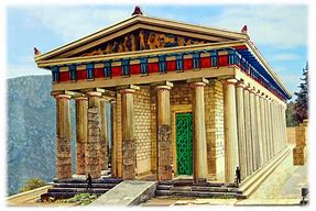 Image result for Temple of Apollo at Delphi Reconstruction