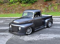 Image result for Ford F1 Truck Black with Green Tire Wells