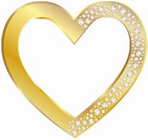 Image result for Gold Heart Clip Art