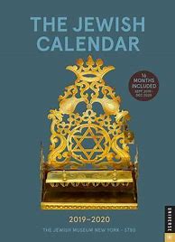 Image result for Jewish Calendar 2019