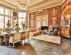 Image result for Gold Red Wallpaper Room