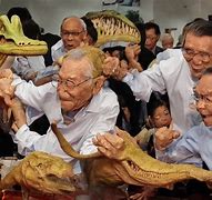 Image result for Enrile with Dinosaur