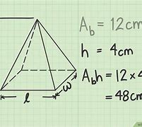 Image result for Formula for Square Pyramid