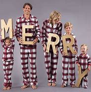 Image result for Matching Plaid Pajamas Family