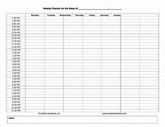 Image result for 30-Minute Schedule Template