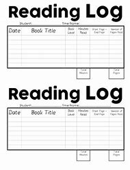 Image result for Daily Reading Log Ideas