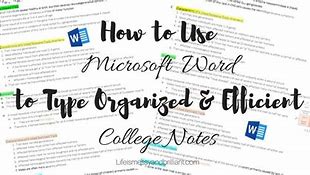 Image result for Word Screen Notes