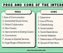 Image result for Usage of Internet Pros and Cons
