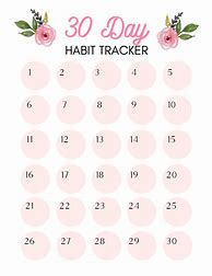 Image result for Free Printable 30-Day