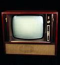 Image result for Old Black and White TV with Antenna