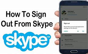 Image result for Skype Sign Out