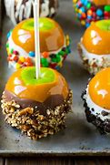 Image result for Caramel Covered Apple's