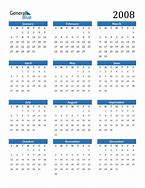 Image result for 2008 Yearly Calendar