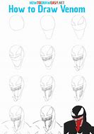 Image result for How to Draw Venom Face Easy