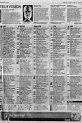Image result for Newspaper TV Listings