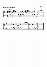 Image result for iPhone Opening Music Sheet