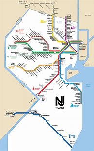 Image result for NJ Transit Stops Map