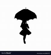 Image result for Girl Holding Umbrella Silhouette for Crayon Art