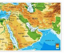 Image result for Middle East Terrain Map