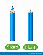 Image result for Sharp and Blunt Flashcard