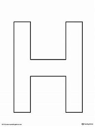 Image result for Alphabet Letter H Template