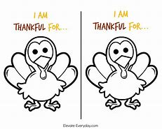 Image result for I AM Thankful Turkey Worksheet