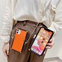 Image result for Leather iPhone Case with Wallet and Strap