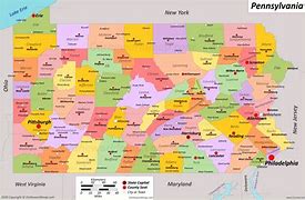 Image result for Map of PA Near Allentown