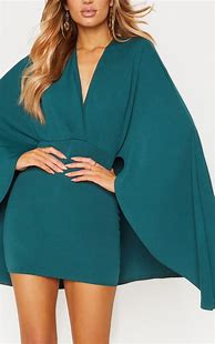 Image result for Aqua Blue Green Cape Dress