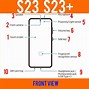 Image result for Dimensions of a Galaxy 23 Ultra Note