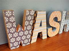 Image result for Paper Mache Letters