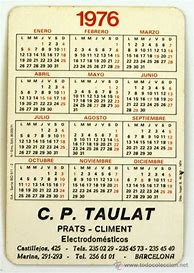 Image result for Calendario 1976