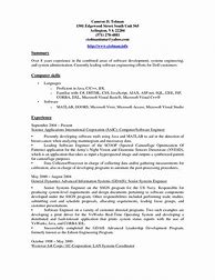 Image result for Simple Resume Summary Examples