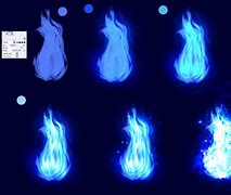 Image result for Anime Blue Fire Outlin