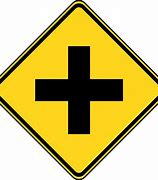 Image result for Cross Road Traffic Sign