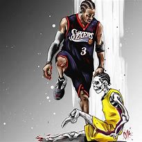Image result for Allen Iverson Crossover Lakers