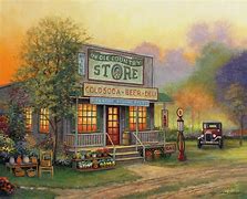 Image result for Early American Country General Store Illustration Pop Art Gaury Cajeoreg