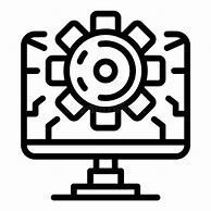 Image result for PC with Gear Icon