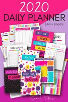 Image result for 2019 2020 Daily Planner