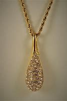 Image result for Gold and Crystal Necklace