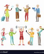Image result for Active Old People Cartoon