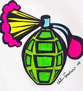 Image result for Grenade Drawing