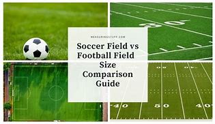 Image result for Size Football Field Compared Soccer Pitch